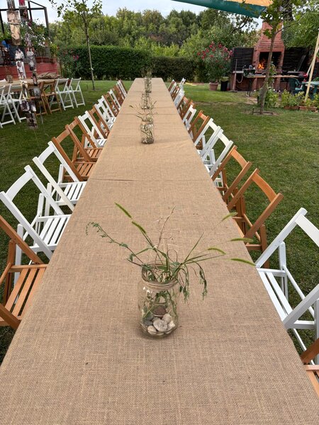 Set masa extensibila + scaune pliante lemn